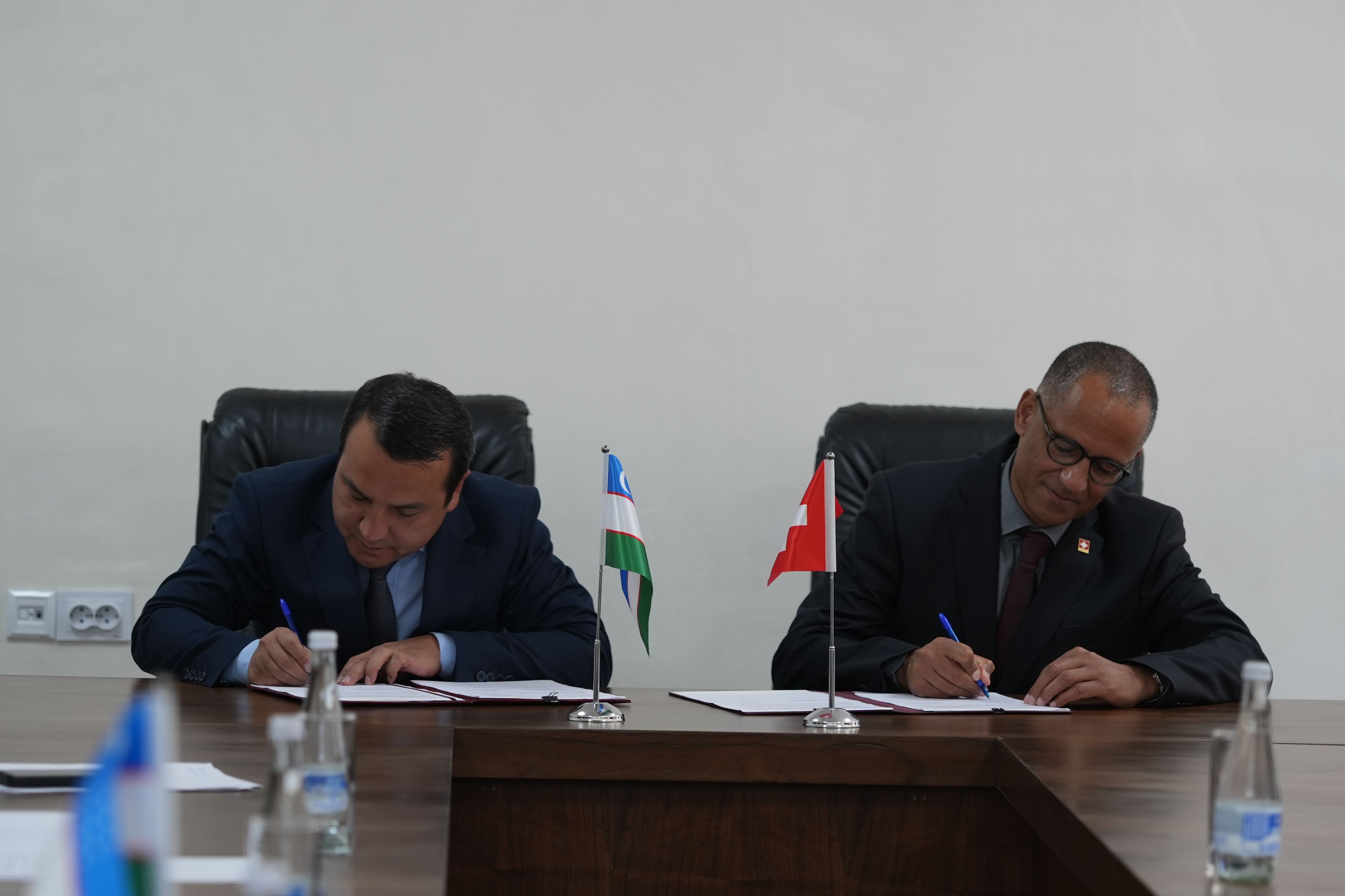 The Ministry of Water Resources of the Republic of Uzbekistan and Switzerland Sign Memorandum of Understanding to Advance Regional Water Cooperation under Blue Peace Central Asia Initiative