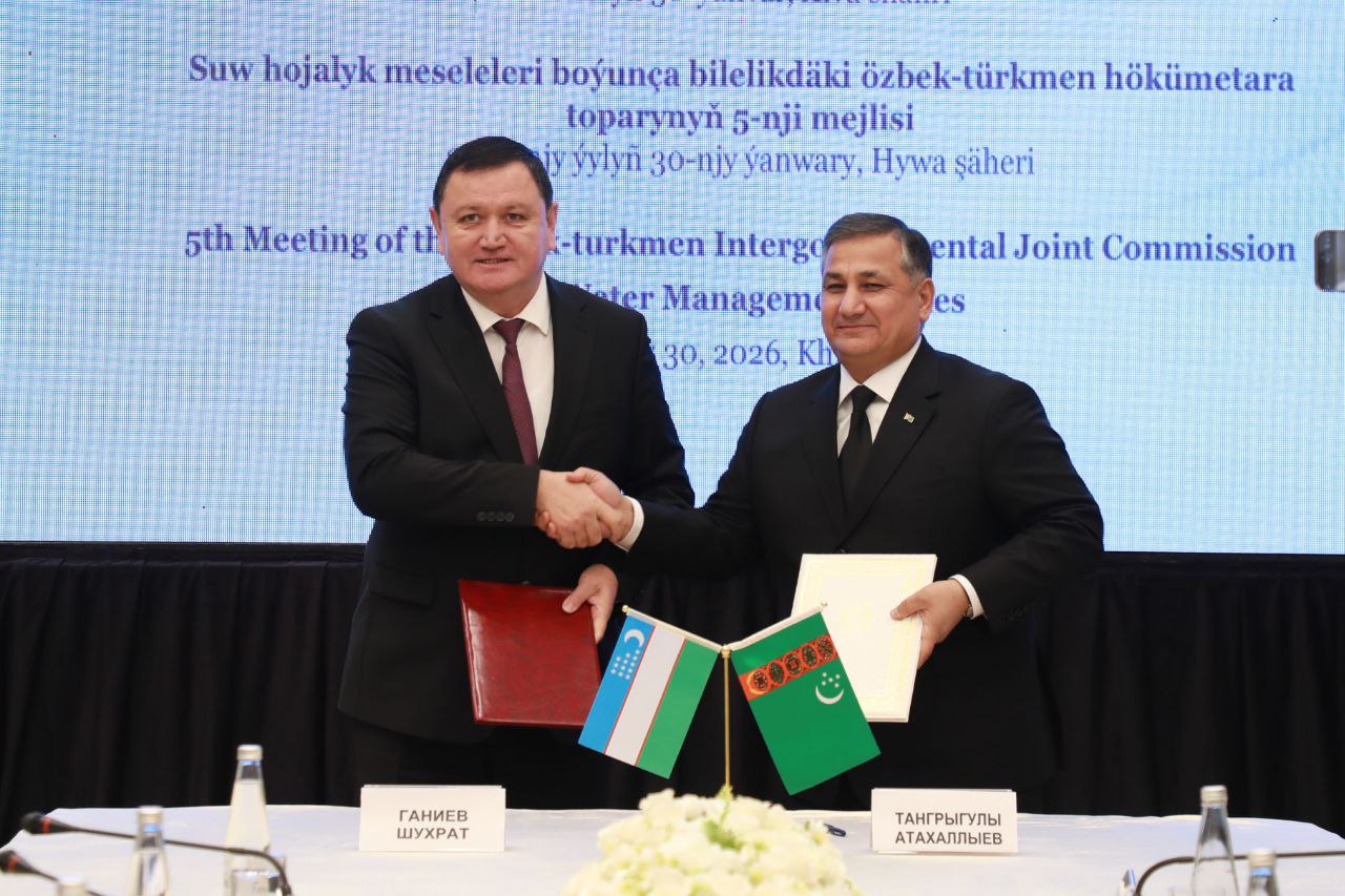 Turkmenistan and Uzbekistan Strengthen Water Cooperation at Fifth Joint Meeting